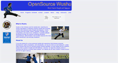 Desktop Screenshot of opensourcewushu.com