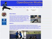 Tablet Screenshot of opensourcewushu.com
